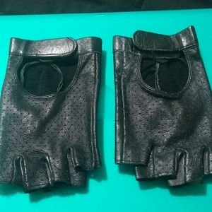 Fingerless Leather Gloves